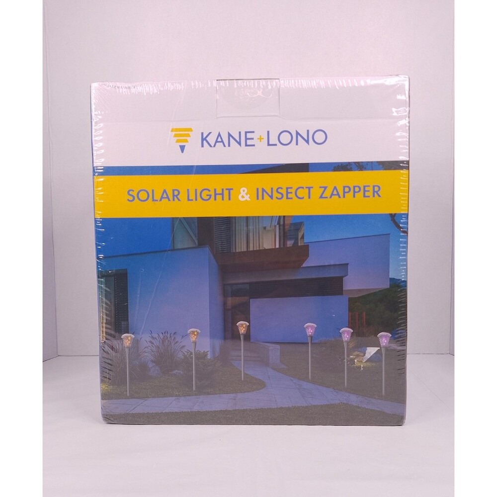 Kane + Lono Solar Bug Zapper Outdoor Pathway Light LED Mosquito Insect Killer